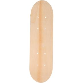 Baluue Blank Skateboard Deck - Premium 7-Ply Maple Construction - Natural Wood for DIY Supply