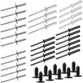 EZGO Rivet Kit Complete OEM Body Hardware with 10 PCS Plastic Fastener Tree Rivets for E-Z-GO TXT Golf Cart Gas/Electric 1995 to Now