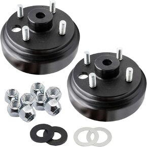 Panglong 19186-G1 Brake Drum Hub Assembly for EZGO TXT Electric Golf Carts (Two Pieces)