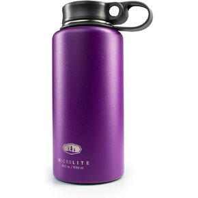 GSI Outdoors - Microlite Water Bottle, Vacuum Insulated Stainless Steel, Twist Lid