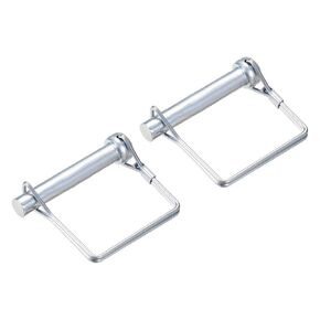 uxcell Shaft Locking Pin - 10mm x 60mm Coupler Pin for Farm Trailers Wagons Lawn Garden in Square 2Pcs