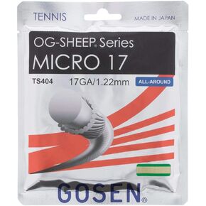 GOSEN OG-Sheep Micro, 17 Natural 40' All-Round Performance, Synthetic Tennis String