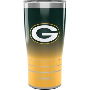 كوب Tervis NFL Green Bay Packers-Ombre معزول، 20oz، من الفولاذ المقاوم للصدأ