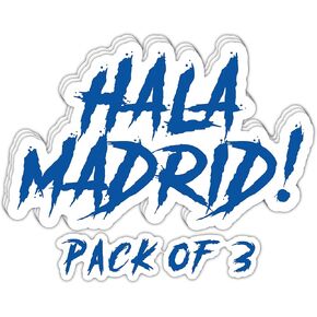– Hala Madrid Football Sticker – Vinyl Sticker for Car, Truck, and Van– Indoor and Outdoor Use for Laptop – Waterproof Decal for Mobile and Water Bottle – Removable Window Decal Imp–116