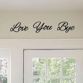 ESTART Hello Gorgeous Metal Sign Wall Decor, Black Modern Hello Gorgeous Signs Farmhouse Metal Wall Art Hanging Decoration for Home Bathroom Living Room Bedroom
