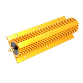uxcell 500W 5 Ohm Resistance 5% Gold Tone Aluminum Case Wirewound Resistor
