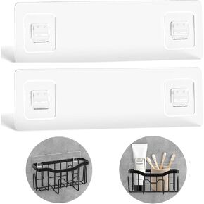 Adhesive Hooks for Sink Caddy, Replacement Adhesive Hooks for Sponge Holder, Kitchen Sink Caddy Adhesive Hooks, Adhesive No Drilling, Adhesive Kitchen Hooks Strong Adhesive-2 Packs