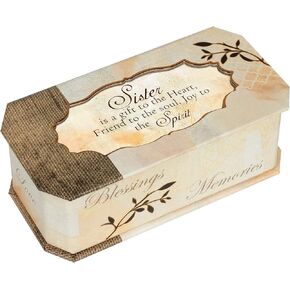 Cottage Garden Sister is a Friend to The Soul Tree Branch Jewelry Music Box Plays You Light Up My Life