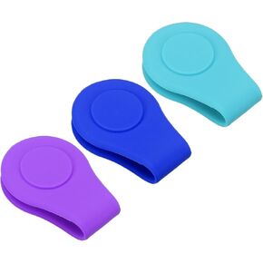 PATIKIL Golf Hat Clip, 3 Pack Silicone Cap Clamp with Magnetic Removable Ball Marker Holder for Golfer Women Men, Assorted Color
