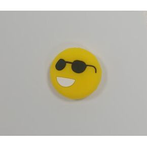 Cool Emoji Tennis Racket Vibration Dampener Soft Silicon Racket Dampener Cartoon Shape Tennis Racquet Shock Absorbers Tennis Racket for Racquetball