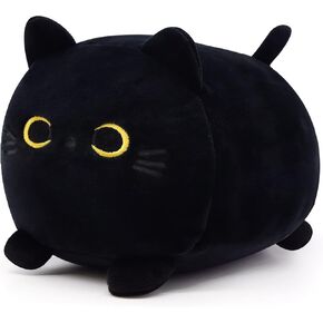 Black Cat Plush Toy, Cute Black Cat Stuffed Animals, Creative Soft Stuffed Cat Plushie Toys, Perfect Birthday Valentines Gift for Kids Boys Girls, Adorabl Home Decor in Kuwait