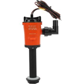 FLEXMAN 12V 7.0A Aerator Livewell Pump, 800GPH Live Bait Tank Aerator Submersible Cartridge Aerator Pump with 1M Line for Boat Marine