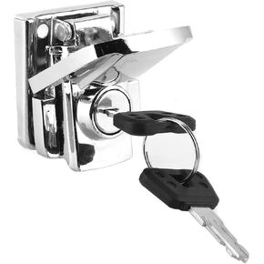 Motorcycle Trunk Lock Iron Trunk Lock Spring Toggle Latch Hasp Clamp Cabinet Locking Tool for Motorcycles and Traveling