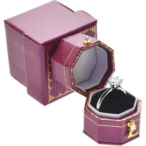 Mini size Metal glossy with LED Jewelry Gift Box - Easy to fit into your pocket or handbag - Blue