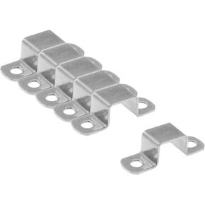 Square Oblong Pipe Clamp,6PCS U-Shaped Pipe Clamp,SAFYY U Shaped Connector Pipe Support Bar Security Holder Bracket,SUS304 Square Tube Buckle Clamps (45 * 45mm/1.77 * 1.77'')