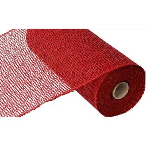 Craig Bachman 10" Poly Burlap Mesh: Cranberry Red (10 Yards) - Craft Floral Arrangement Wreath Crafting Mesh Ribbon