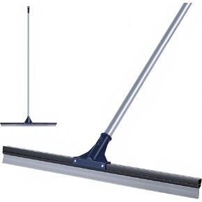 DSV Standard Floor Squeegee for Concrete Floor, 30" Large Floor Squeegee Broom for Floor, Heavy Duty Floor Squeegee for Tile Floor with 51,5" Handle for Garage, Deck, Bathroom, Window, Glass