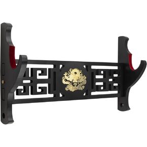 Loong Sword Wall Mount 1-Tier Velvet Padded Hook Katana Holder Display Hanger for Tanto Samurai Sword,Rapier Lightsaber,Cosplay Blade Tanjirou Demon Slayer Weapon Stand