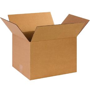 14 x 12 x 10 Corrugated Cardboard Boxes, Medium 14"L x 12"W x 10"H, Pack of 25 | Shipping, Packaging, Moving, Storage Box for Home or Business, Strong Wholesale Bulk Boxes