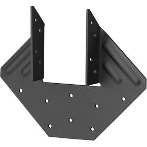 8 Pcs Black Hurricane Tie Clip for 4X Post,Thickness 2.2 mm(13-Gauge )Joist Hangers Fit 4x4,4x6 Truss to Beam Connector,for Roofing Trusses Wood Timber Connectors
