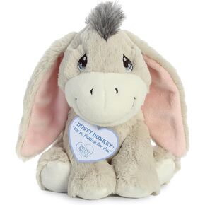 Aurora® Inspirational Precious Moments™ Dusty Donkey Stuffed Animal - Cherished Memories - Enduring Comfort - Gray 8.5 Inches