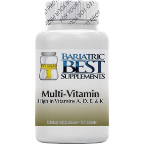 Bariatric High ADEK Multivitamin – NEW ASMBS FORMULA for Post Duodenal Switch Surgery - Quickly Dissolvable tablets for Fast & Easy Absorption – Made in the USA - 60 Tablets per Bottle
