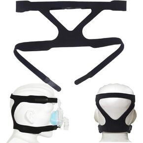 Universal Headgear Strap Full Mask Replace Part CPAP Ventilator Headband (without Mask) - Black