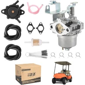 10L0L Golf Cart Carburetor for Yamaha G22 G23 G27 G29 2003-up 4-Cycle Gas Golf Cart JR6-14101-00 JR6-14101-01 520-185 13351 17560 -Premium Rebuild Kit for Yamaha Gas Golf Cart Carburetors