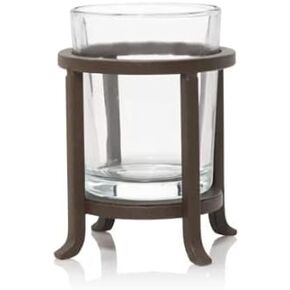 Yankee Candle Raised Iron Small Tea Light and Votive Holder with Glass Insert