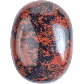 55-60mm Howlite Palm Stone and Crystal - Natural Body Chakra Balancing Worry Stone Large Oval Palm Stone Chakra Healing Hand Carved Pocket Massage Stone Reiki Polished Stone Massage Spa Energy Stone