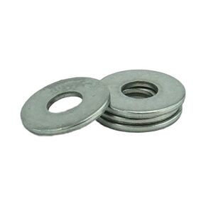 Stainless N.6 Flat Washer, Stainless Steel 18-8,(100 pcs, 6 Flat Washer)