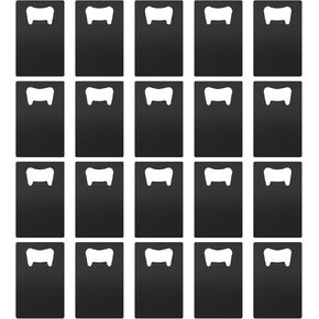 20 Pcs Credit Card Bottle Opener Bulk, Stainless Steel Metal Card Beer Bottle Openers Wallet Bottle Opener, DIY Bottle Opener for Party Favor Wedding Favor Groomsmen Bridesmaid Gift (20 Pcs)
