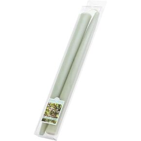 Colonial Candle Bayberry Scented Taper Candle, Hand-Dipped, Drip-Less & Smokeless, Premium Wax with Cotton Wick, 10 in, 2 pk