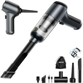 Handheld Car Vacuum Cordless, Portable Mini Vacuum Cleaner Rechargeable, 2 in 1 Duster Blower for Home, Car Office Light Cleaning