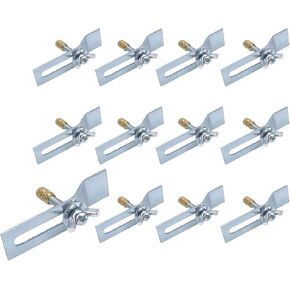 12pcs Sink Mounting Clips Fasteners Undermount Support Brackets for Kitchen Bathroom Sink (2.78-Inch Z-Type)