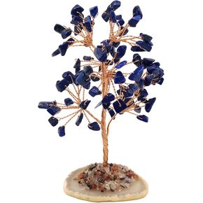 Mina Heal Crystal Gem Money Tree for Chakra Healing Feng Shui Fortune Good Luck Wealth & Prosperity
