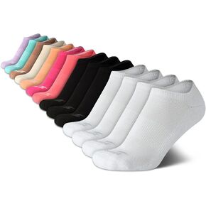 Avia Women's Socks - 14 Pack Cushion Athletic Low Cut No Show Socks - Ankle Socks for Women (Shoe Size: 4-9, Extended 9-12)