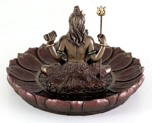 Top Collection Hindu God Shiva in Meditation Round Incense Holder Plate Incense Burner in Kuwait