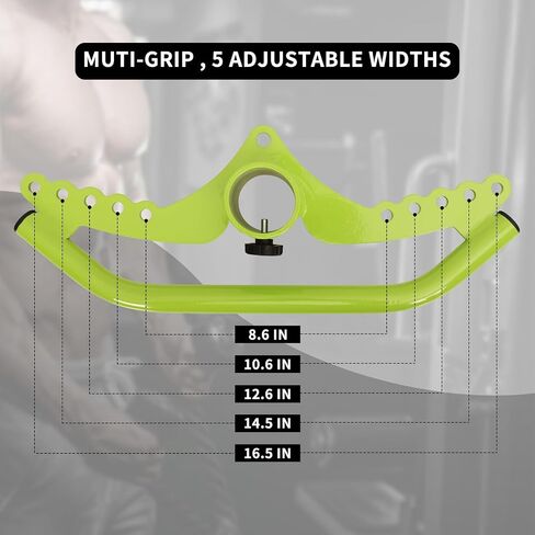 T Bar Row Landmine Attachment: Multi-Grip Lat Pull Down Bar for Cable Machine Attachments & T Bar Row Landmine Attachment for Barbell Home Gym Workout in Saudi Arabia