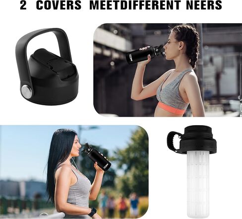 Fruit Tea Infuser Bottle Stainless Steel Travel Water Bottle with Infuser & Tea Strainer Filter Insulated Tea Bottles with Straw & 2 Lids Metal Thermal Cup Vacuum Insulation Bottle for Hot Cold Drinks in Saudi Arabia