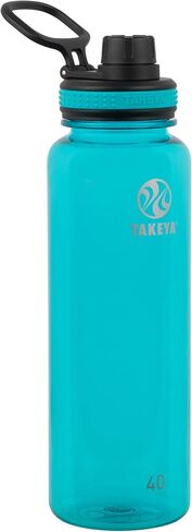 Takeya 24 oz Tritan Plastic Sport Water Bottle with Spout Lid, Premium Quality, BPA Free Food Grade Materials, Ocean in Saudi Arabia