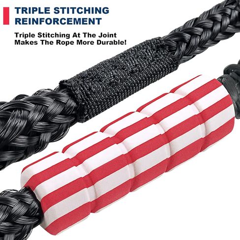 2PCS Dock Lines 4FT Premium Bungee Boat Lines Boat Accessories Mooring Ropes Docking Line for Jet Ski or PWC or Other Boats Easy Boarding(Black&Red&Blue, 4Feet) in Saudi Arabia