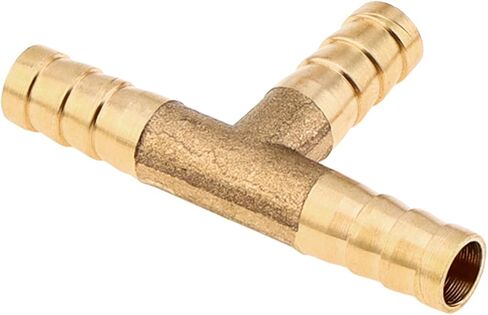 5 قطعة تركيبات نحاسية على شكل تي بارب 1/4 بوصة (6 مم)، تركيب خرطوم شائك على شكل T لأنابيب المياه/الوقود/الهواء، تقاطع تركيب اتحاد 3 طرق in Kuwait