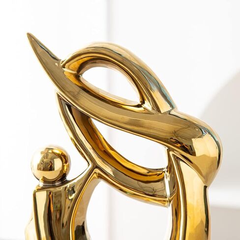 Anding Home Decoration,Silver Ceramic Porcelain Sculpture,Ceramic Creative Decoration, Office Countertop Decoration, Gift in Saudi Arabia