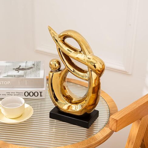 Anding Home Decoration,Silver Ceramic Porcelain Sculpture,Ceramic Creative Decoration, Office Countertop Decoration, Gift in Saudi Arabia