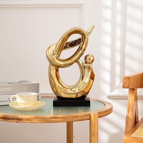 Anding Home Decoration,Silver Ceramic Porcelain Sculpture,Ceramic Creative Decoration, Office Countertop Decoration, Gift in Saudi Arabia