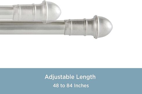 قضيب ستارة نافذة كيني كافيه، من 48 إلى 84 بوصة، نيكل in Kuwait