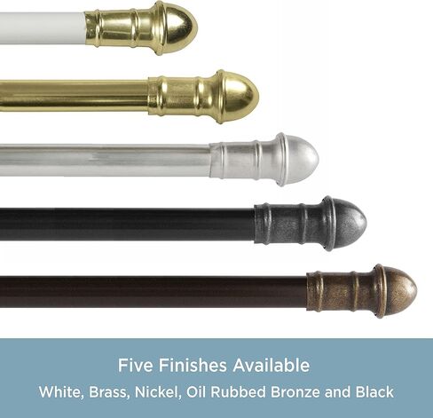 قضيب ستارة نافذة كيني كافيه، من 48 إلى 84 بوصة، نيكل in Kuwait