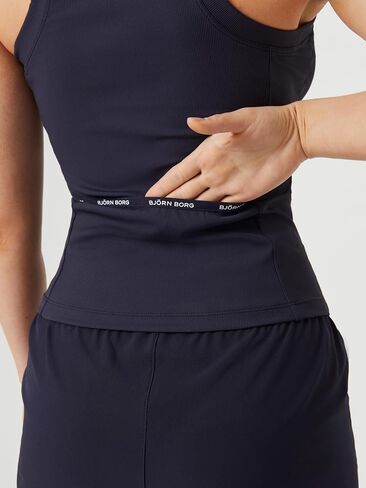 Björn Borg | BJORN BORG ACE RIB TANK POCKET, Tennis tanktop woman, Padel tanktop, Tennis top in Saudi Arabia