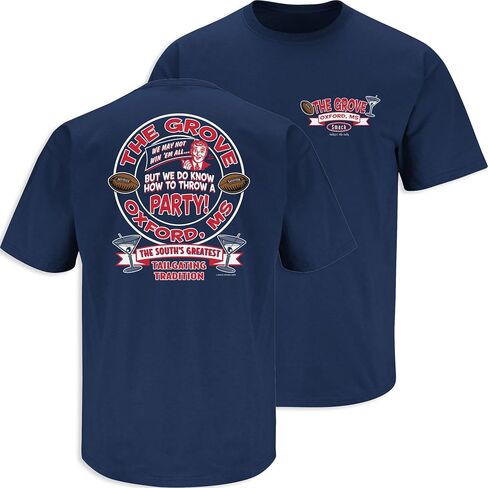 Smack Apparel Ole Miss Football Fans. The Grove. The South's Greatest Tailgating Tradition T- Shirt (Sm-5X) in Saudi Arabia